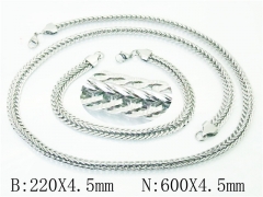 Wholesale Stainless Steel Bracelets & Necklaces Sets - HY61S0636HQQ