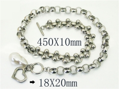 Stainless Steel Jewelry Wholesale - Stainless Steel Necklaces - HY21N0204HNS