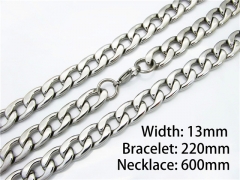 Wholesale Stainless Steel Bracelets & Necklaces Sets - HY40S0017I80