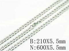 Wholesale Stainless Steel Bracelets & Necklaces Sets - HY40S0480OX