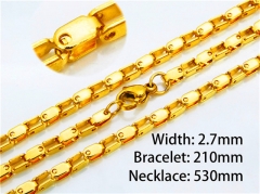 Wholesale Stainless Steel Bracelets & Necklaces Sets - HY40S0055N5