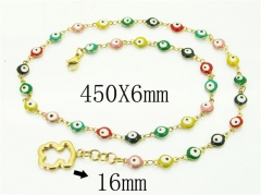 Wholesale Stainless Steel Bracelets & Necklaces Sets - HY21S0185HNW