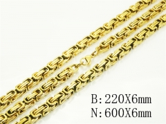 Wholesale Stainless Steel Bracelets & Necklaces Sets - HY62S0517IJD