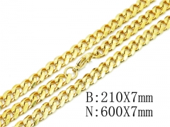 Wholesale Stainless Steel Bracelets & Necklaces Sets - HY40S0381HPL