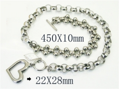 Stainless Steel Jewelry Wholesale - Stainless Steel Necklaces - HY21N0205HND