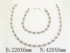 Wholesale Stainless Steel Bracelets & Necklaces Sets - HY70S0633NL