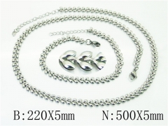 Wholesale Stainless Steel Bracelets & Necklaces Sets - HY70S0507NS
