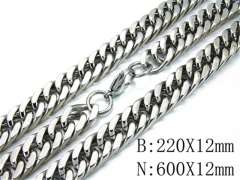 Wholesale Stainless Steel Bracelets & Necklaces Sets - HY40S0185JZZ