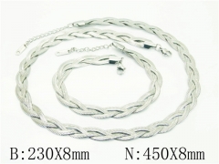 Wholesale Stainless Steel Bracelets & Necklaces Sets - HY53S0200HJD