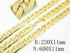 Wholesale Stainless Steel Bracelets & Necklaces Sets - HY40S0428INS