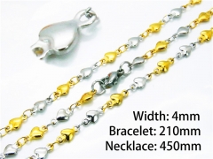 Wholesale Stainless Steel Bracelets & Necklaces Sets - HY39S0659MLY