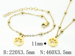 Wholesale Stainless Steel Bracelets & Necklaces Sets - HY91S1206HIV