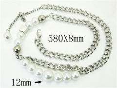 Stainless Steel Jewelry Wholesale - Stainless Steel Necklaces - HY72N0064ILW