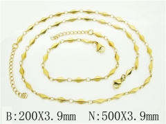 Wholesale Stainless Steel Bracelets & Necklaces Sets - HY70S0605PE
