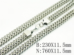 Wholesale Stainless Steel Bracelets & Necklaces Sets - HY61S0626JPL