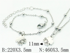 Wholesale Stainless Steel Bracelets & Necklaces Sets - HY91S1241HZZ