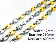 Wholesale Stainless Steel Bracelets & Necklaces Sets - HY55S0500IIQ