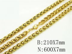 Wholesale Stainless Steel Bracelets & Necklaces Sets - HY40S0552HNL