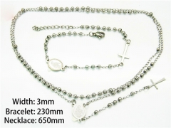 Wholesale Stainless Steel Bracelets & Necklaces Sets - HY40S0263PL