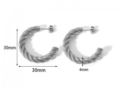 Stainless Steel Jewelry Wholesale - Stainless Steel Earrings - HY0158E0104