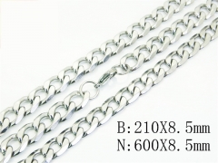 Wholesale Stainless Steel Bracelets & Necklaces Sets - HY61S0650HEE