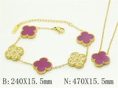 Wholesale Stainless Steel Bracelets & Necklaces Sets - HY32S0181HOS
