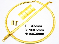 Wholesale Stainless Steel Bracelets & Necklaces Sets - HY61S0333HLI