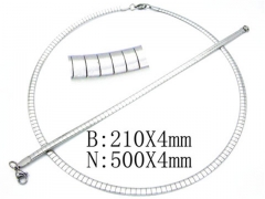 Wholesale Stainless Steel Bracelets & Necklaces Sets - HY61S0274NL