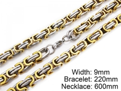 Wholesale Stainless Steel Bracelets & Necklaces Sets - HY55S0020I20