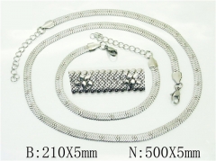 Wholesale Stainless Steel Bracelets & Necklaces Sets - HY40S0523OL