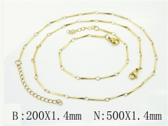 Wholesale Stainless Steel Bracelets & Necklaces Sets - HY70S0603NN