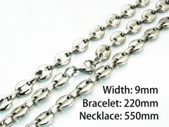 Wholesale Stainless Steel Bracelets & Necklaces Sets - HY08S0103ITA