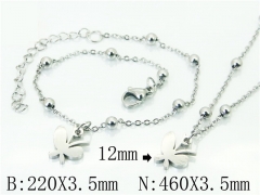 Wholesale Stainless Steel Bracelets & Necklaces Sets - HY91S1238HAA