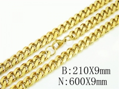 Wholesale Stainless Steel Bracelets & Necklaces Sets - HY61S0572HKD