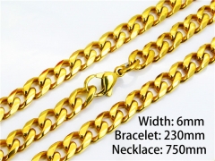 Wholesale Stainless Steel Bracelets & Necklaces Sets - HY40S0150IPL