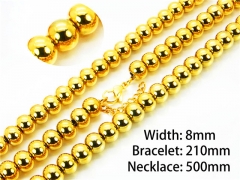 Wholesale Stainless Steel Bracelets & Necklaces Sets - HY76S0372HML