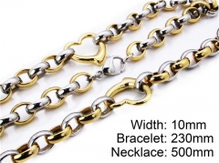 Wholesale Stainless Steel Bracelets & Necklaces Sets - HY39S0250I80
