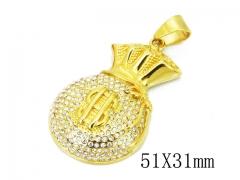 Stainless Steel Jewelry Wholesale - Stainless Steel Pendants - HY15P0296IIW