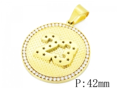 Stainless Steel Jewelry Wholesale - Stainless Steel Pendants - HY15P0451HNL