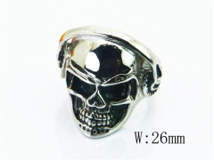 Stainless Steel Skull Rings Wholesale - HY28R0003OR