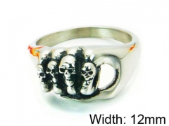 Stainless Steel Skull Rings Wholesale - HY22R0653HAA