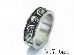 Stainless Steel Skull Rings Wholesale - HY22R0923HHV