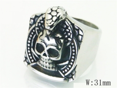 Stainless Steel Skull Rings Wholesale - HY22R0989HHX