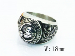 Stainless Steel Skull Rings Wholesale - HY28R0011OV