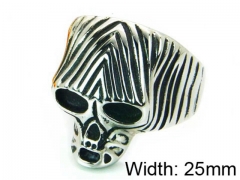 Stainless Steel Skull Rings Wholesale - HY22R0915HIB