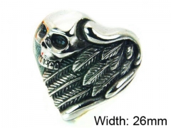 Stainless Steel Skull Rings Wholesale - HY22R0708H2A