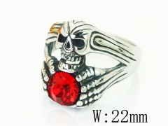 Stainless Steel Skull Rings Wholesale - HY48R0054PX