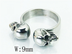 Stainless Steel Skull Rings Wholesale - HY22R0976HIA