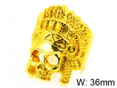 Stainless Steel Skull Rings Wholesale - HY22R0646HJS