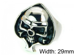 Stainless Steel Skull Rings Wholesale - HY22R0944H2U